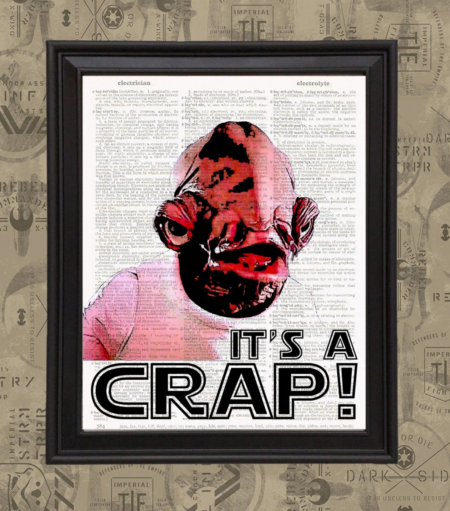 Its a Crap Star Wars Toilet Bathroom Sign - Funny Star Wars Bathroom Sign