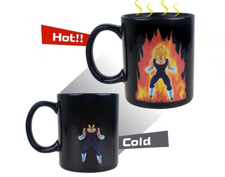 Vegeta and Goku Dragon Ball Z Heat Changing Coffee Mug