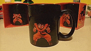 Vegeta and Goku Dragon Ball Z Heat Changing Coffee Mug