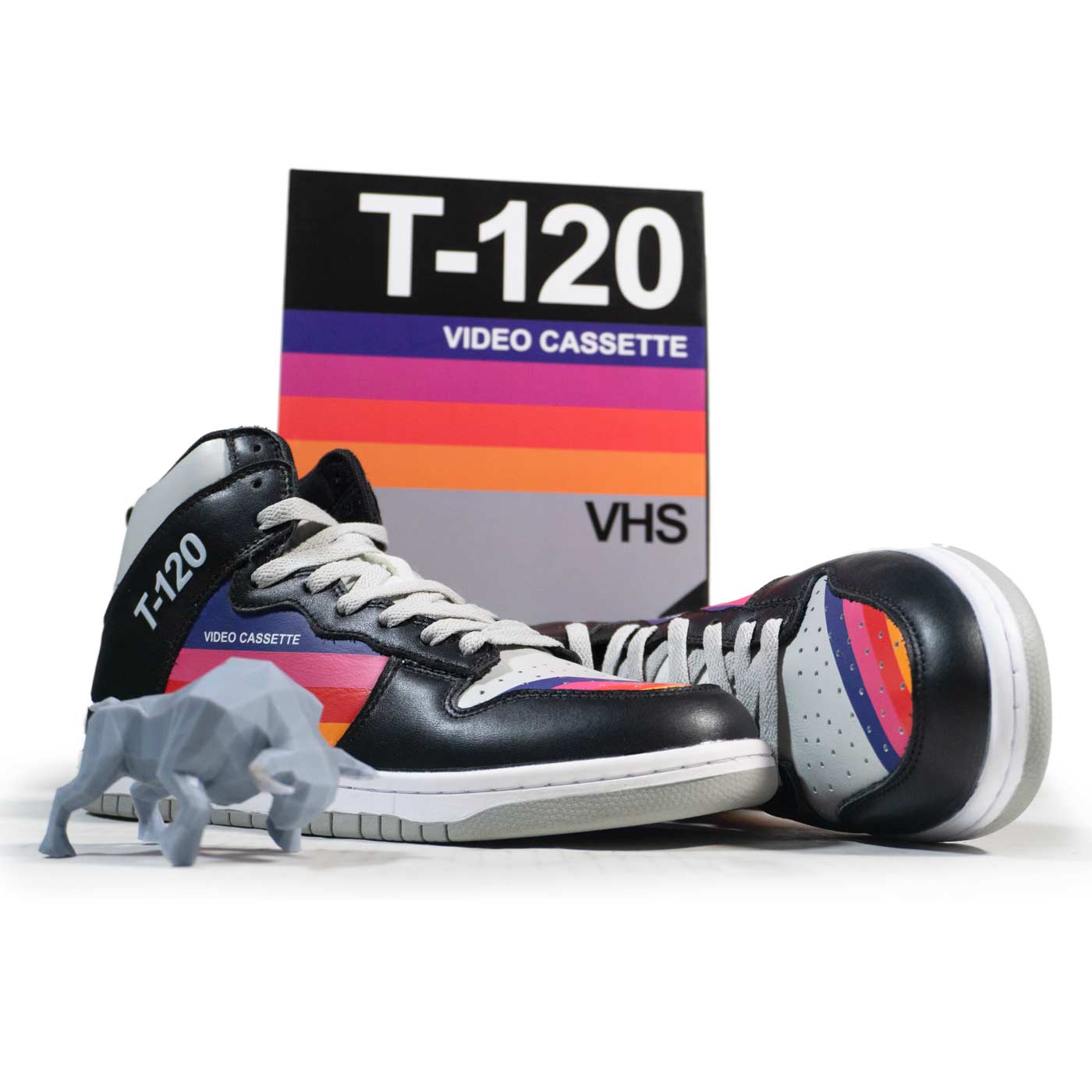 VHS Tape Shoes - Nostalgic T-120 VHS sneakers
