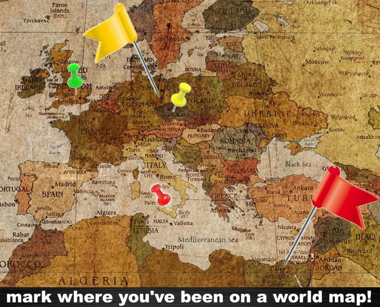 Vintage World Map Wall Mural - Giant Vintage World Map Wallpapper