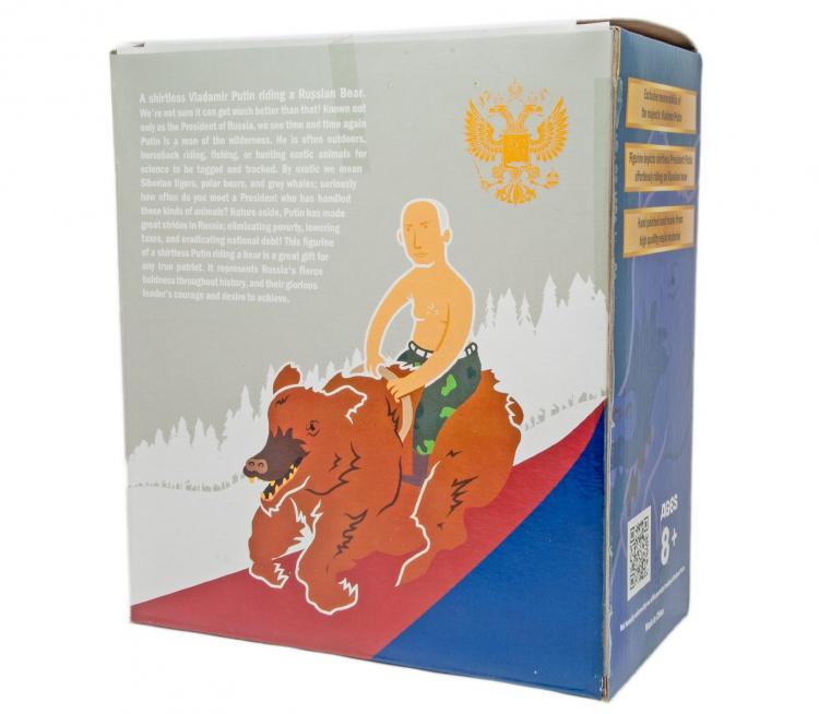 Vladimir Putin Riding a Bear Action Figure