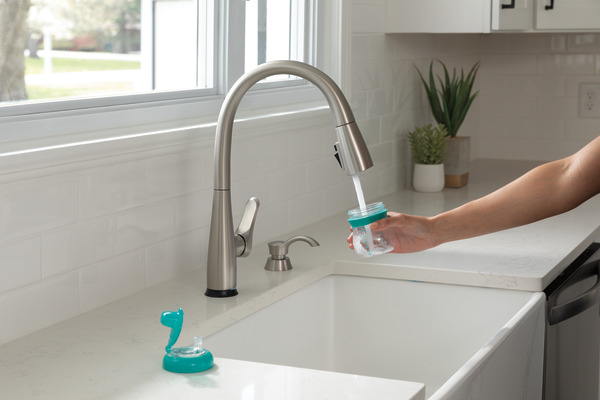 Delta Voice-Activated Smart Faucet - Turns on water hands-free - Smart Faucet gives precise water measurements