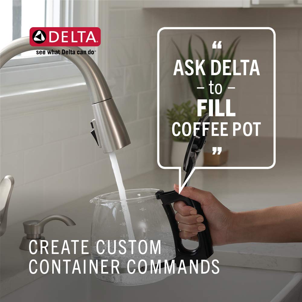Delta Voice-Activated Smart Faucet - Turns on water hands-free - Smart Faucet gives precise water measurements