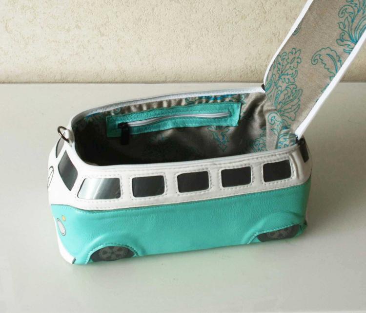 Volkswagen Hippy Bus Leather Purse/Bag