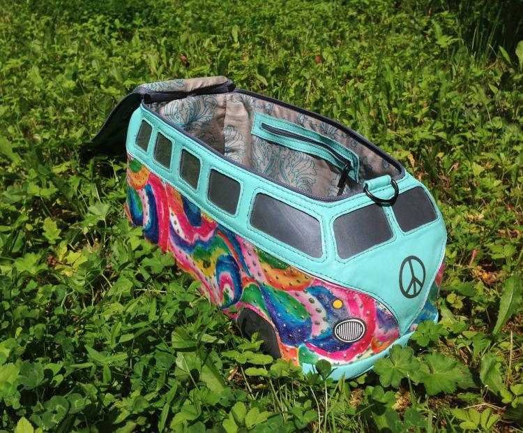 Volkswagen Hippy Bus Leather Purse/Bag
