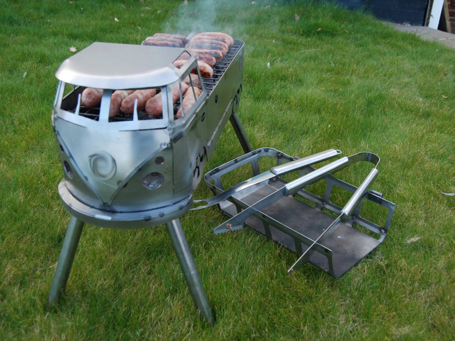Volkswagen Bus Barbecue Grill - VW Hippy Van BBQ
