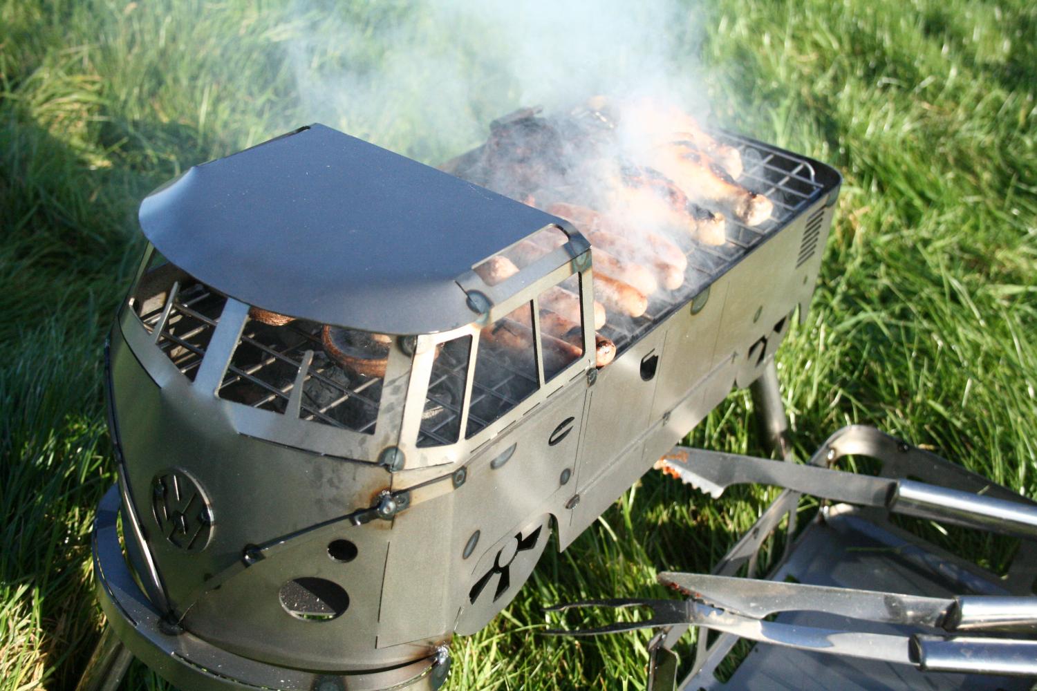 Volkswagen Bus Barbecue Grill - VW Hippy Van BBQ