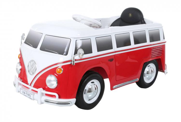 Volkswagen Bus Ride On Kids Toy Car - Electric VW Hippy Van Toy Car