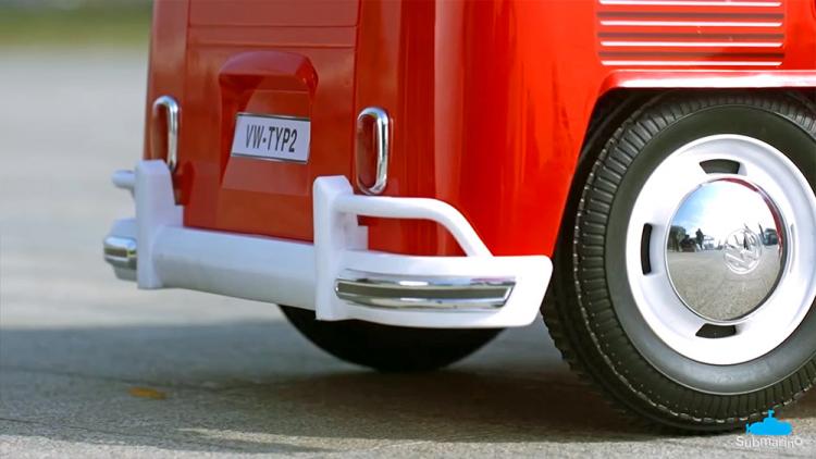 Volkswagen Bus Ride On Kids Toy Car - Electric VW Hippy Van Toy Car