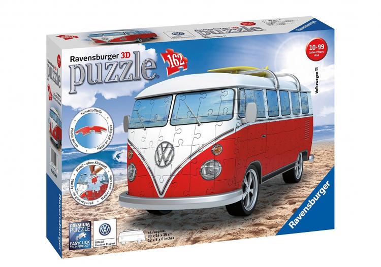 Volkswagen Camper Van 3D Puzzle - VW 3D Hippy Van Jigsaw Puzzle