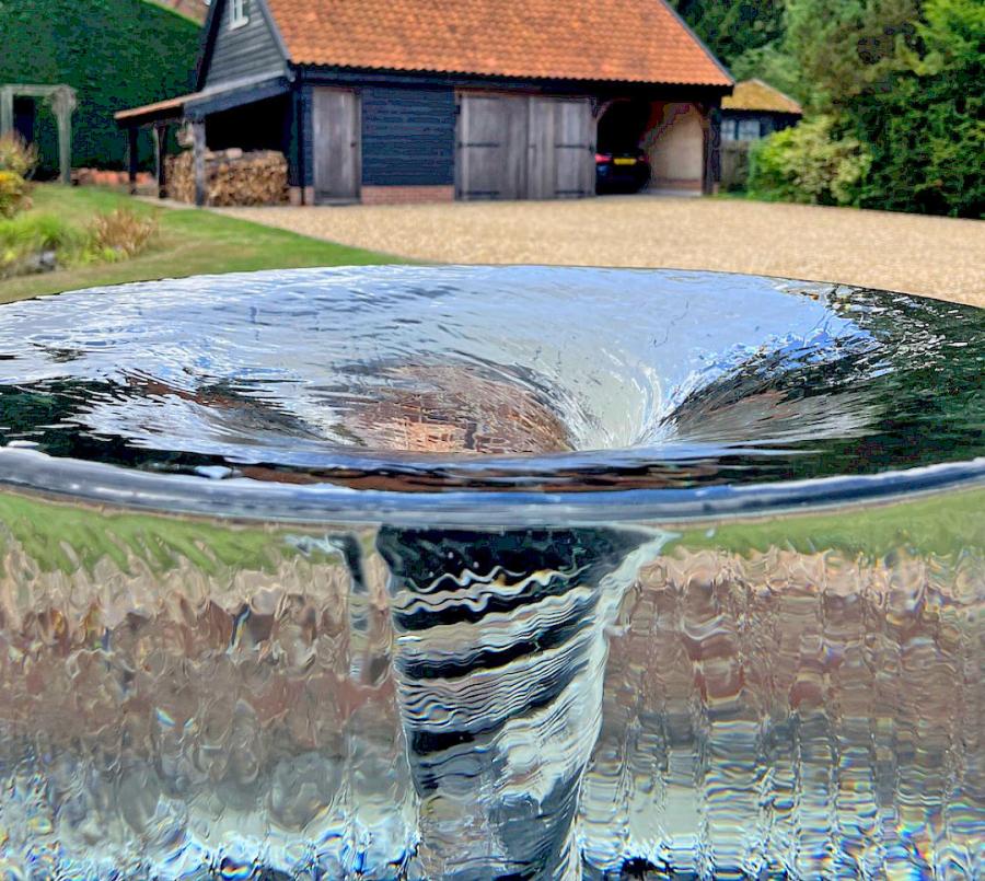 Endless Vortex Water Fountain Yard or Garden Water Feature