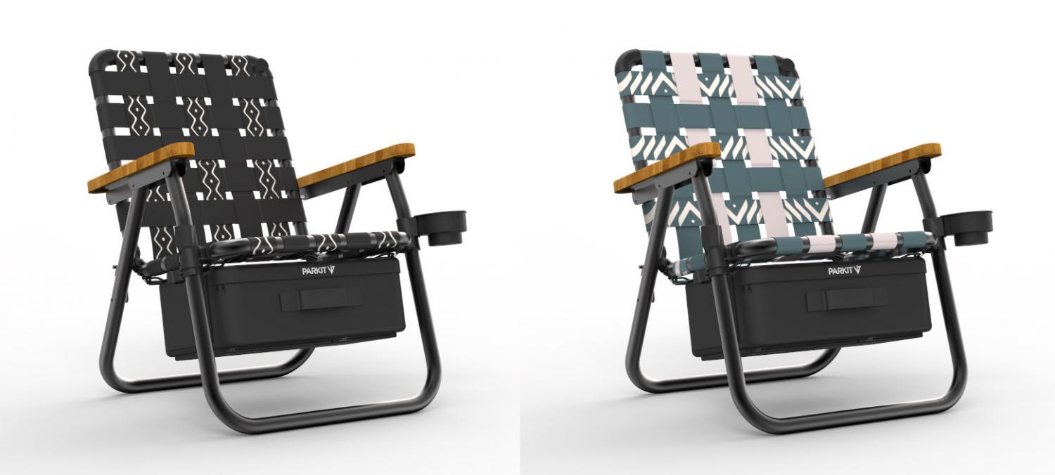 Parkit Voyager Is a 3-in-1 Lawn Chair, Cooler, And Backpack - Adventure folding lawn chair