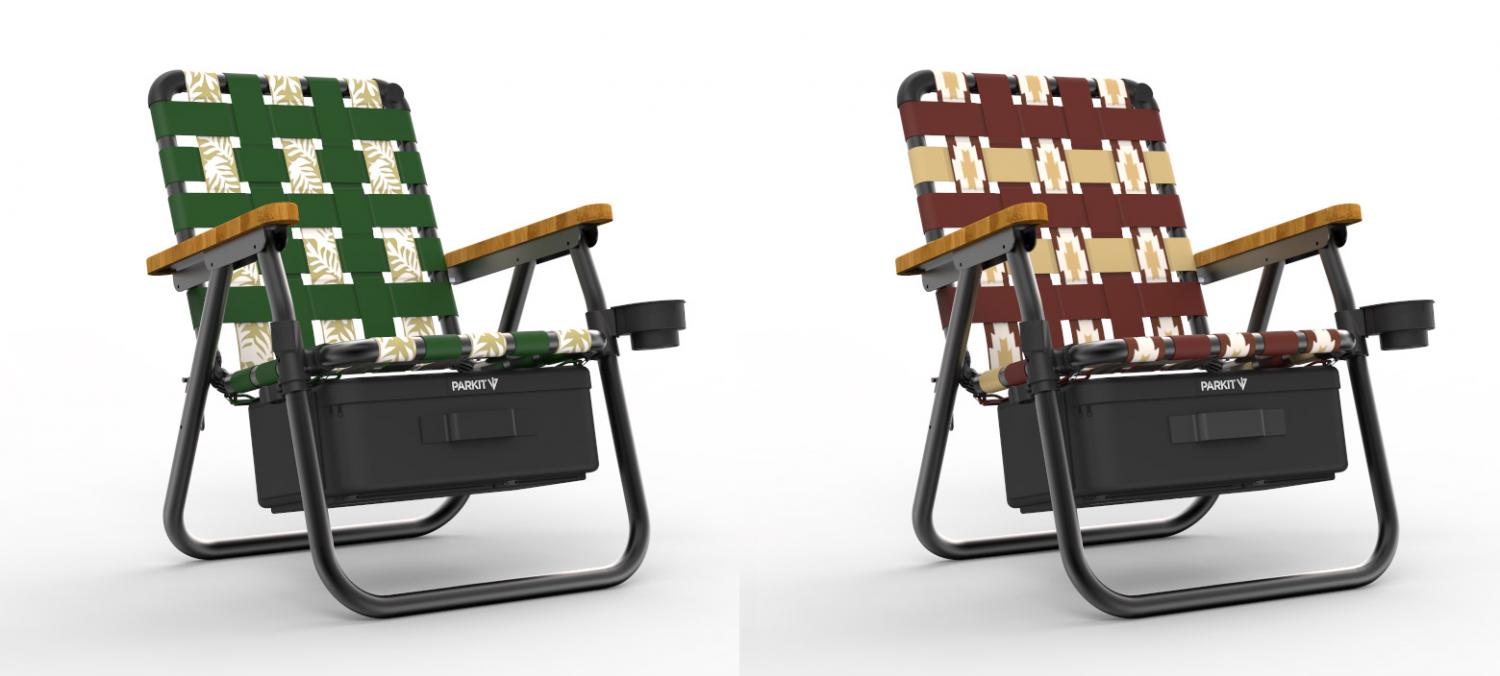 Parkit Voyager Is a 3-in-1 Lawn Chair, Cooler, And Backpack - Adventure folding lawn chair