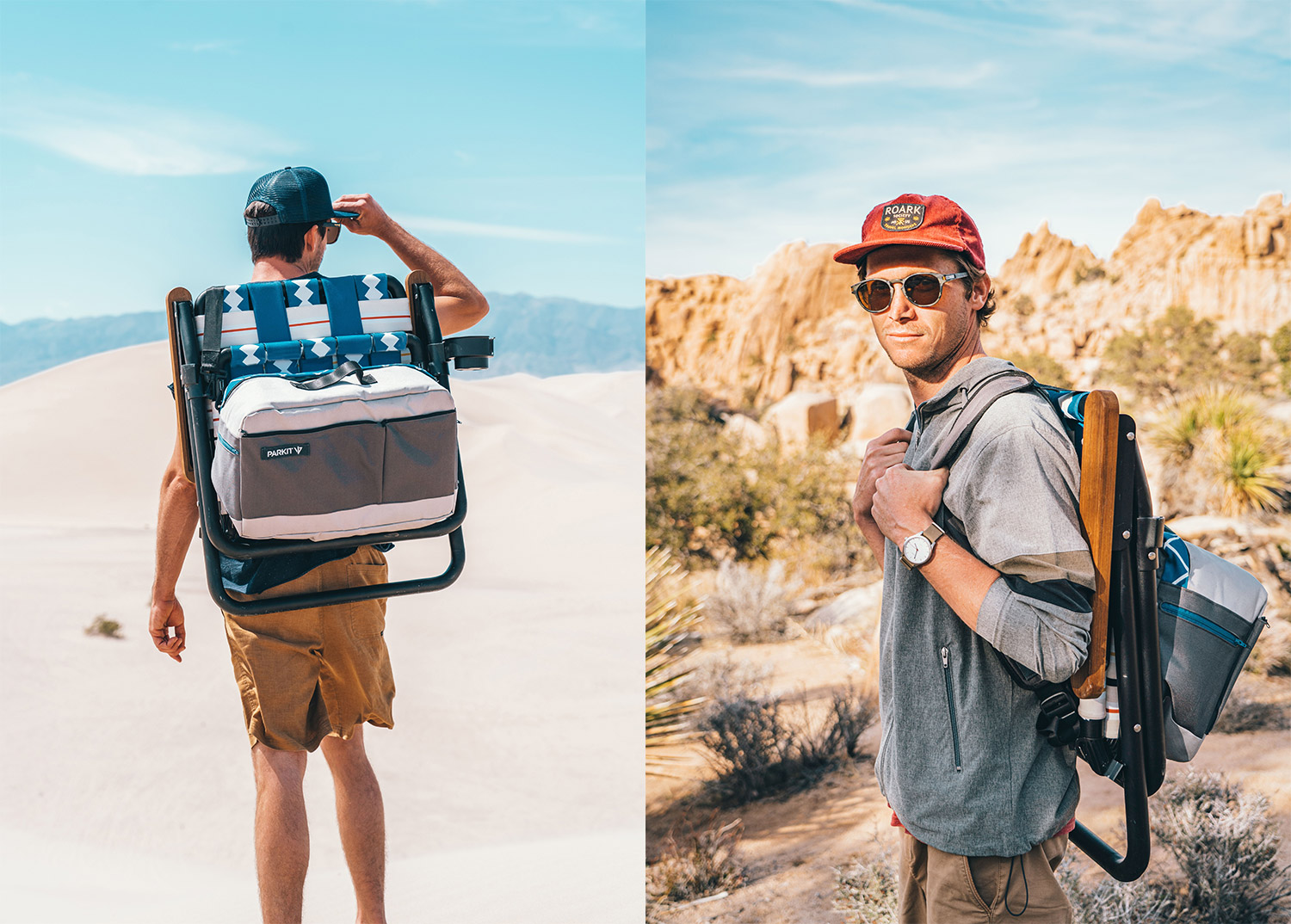 Parkit Voyager Is a 3-in-1 Lawn Chair, Cooler, And Backpack - Adventure folding lawn chair