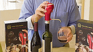 Waerator Wine Aerator Turns Your Bottle of Wine Into a Tap Dispenser - Wine bottle tap dispenser and aerator
