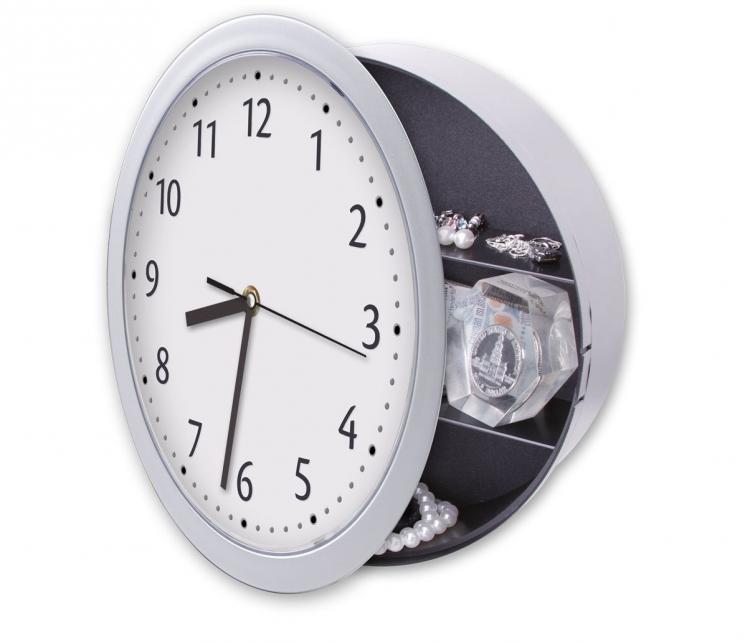 Wall Clock Secret Stash Safe