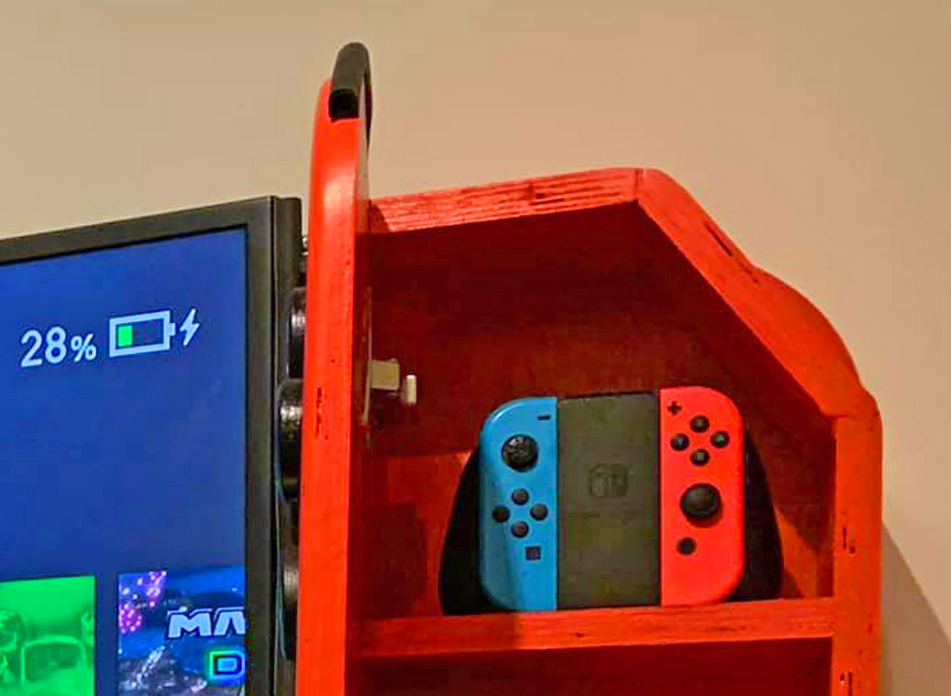 Wall-Mounted Cabinets Turn Your TV Into a Giant Nintendo Switch - Nintendo Switch TV Cabinets