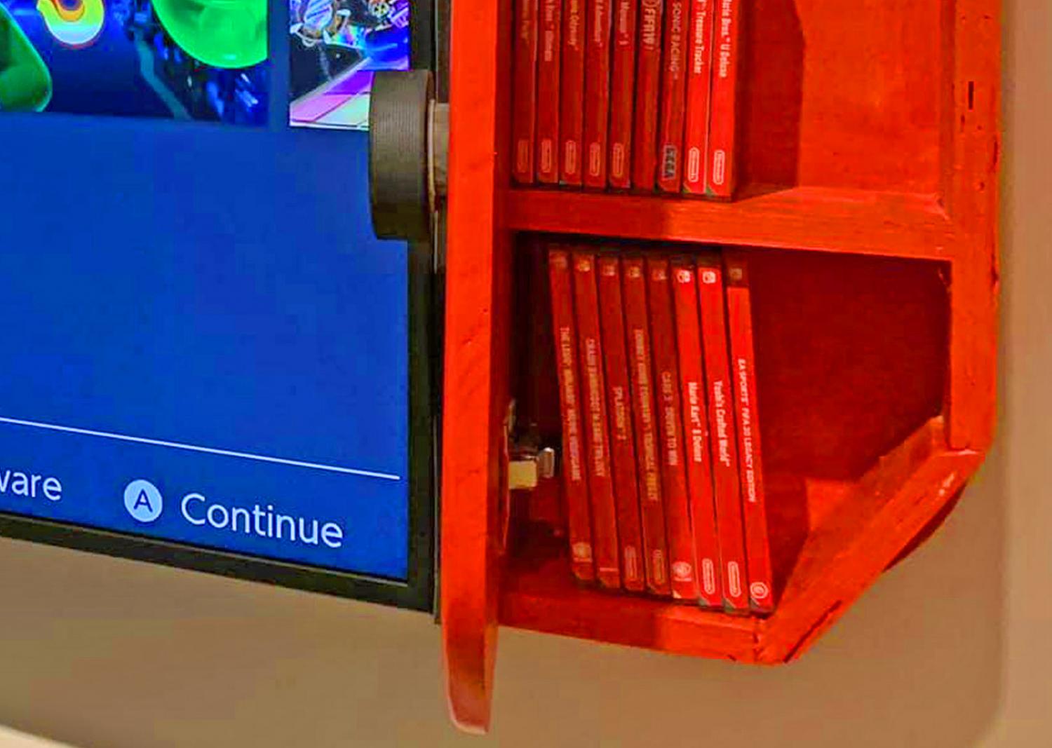 Wall-Mounted Cabinets Turn Your TV Into a Giant Nintendo Switch - Nintendo Switch TV Cabinets