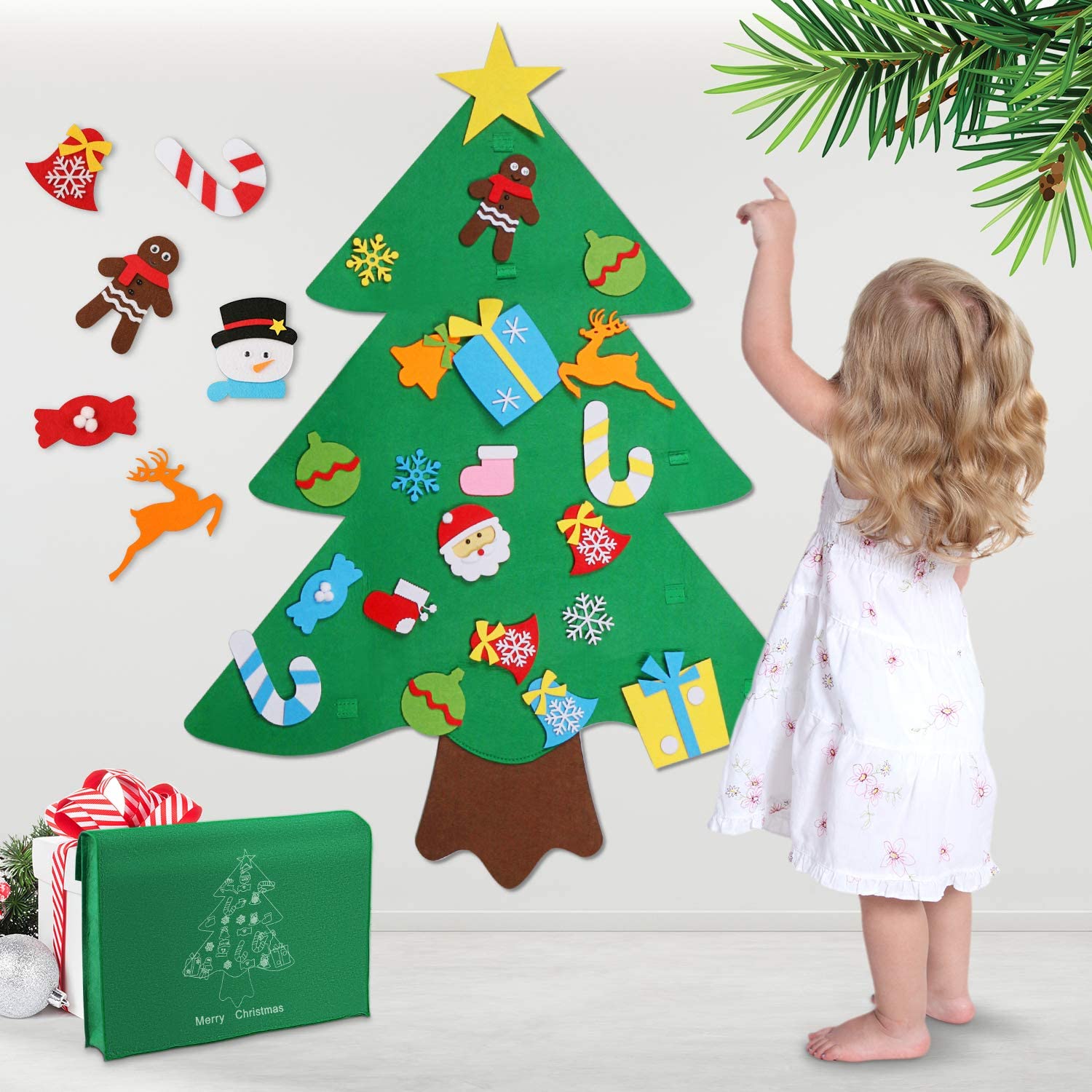 Flat Wall Mounted Christmas Trees Save Space In Smaller Homes