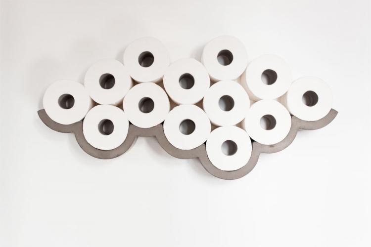 Wall Mounted Cloud Shaped Toilet Paper Holder