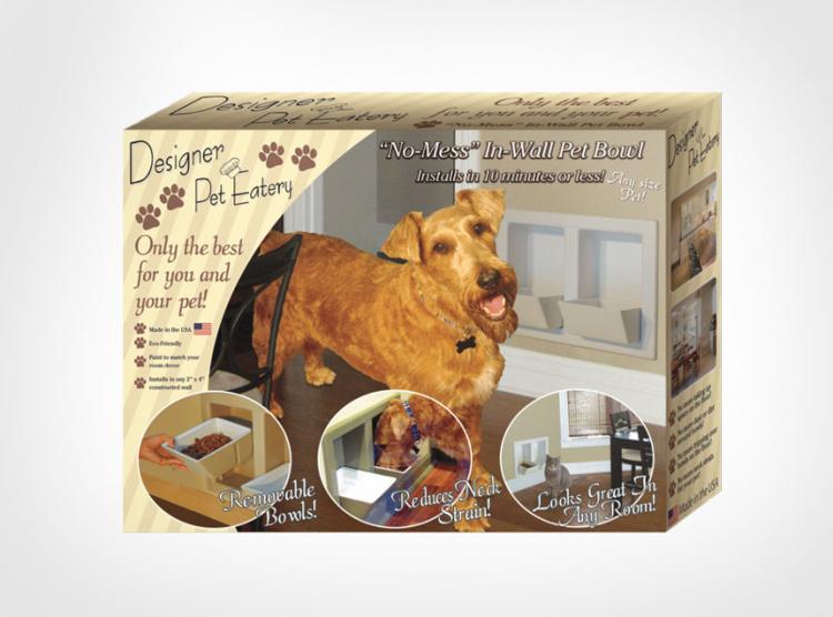 Designer Wall Mounted Pet Food Bowls