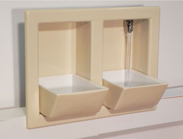 Designer Wall Mounted Pet Food Bowls