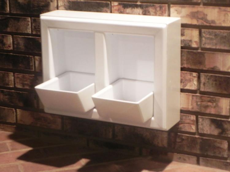 Designer Wall Mounted Pet Food Bowls