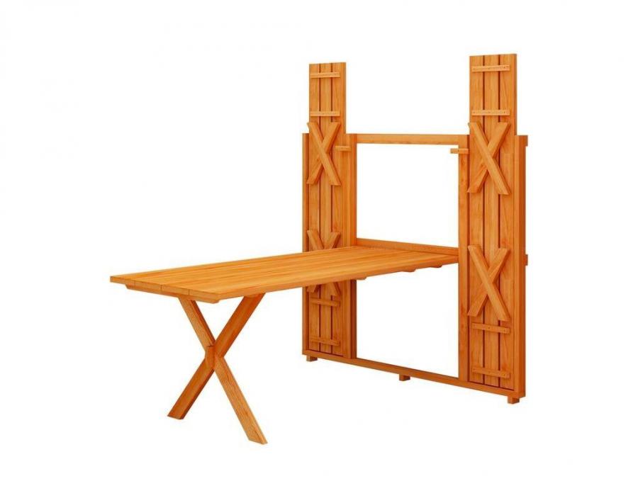 Wall Mounted Fold-up Picnic Table - Viking IV wall set
