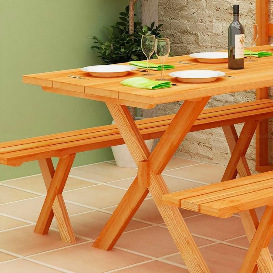 Wall Mounted Fold-up Picnic Table - Viking IV wall set