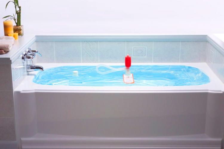 WaterBob Emergency Bathtub Water Storage - Store 100 gallons of emergency water in your bathtub