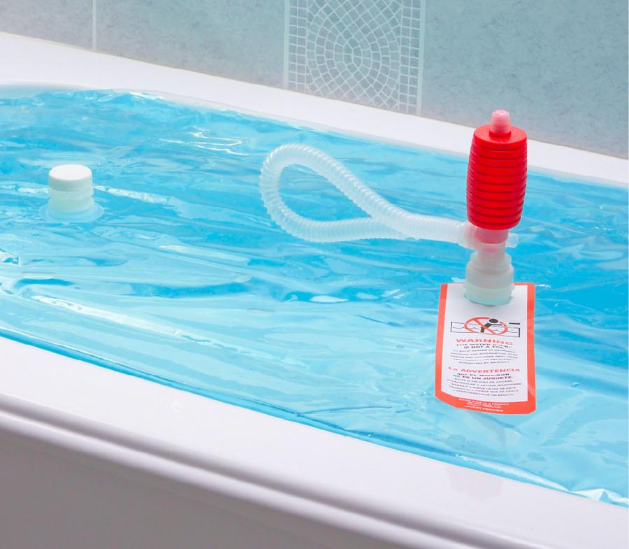 WaterBob Emergency Bathtub Water Storage - Store 100 gallons of emergency water in your bathtub