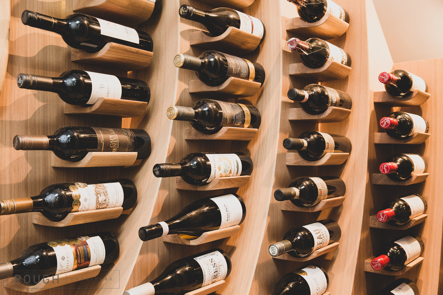 Wave Wine Rack Slide-Out Wine Cellar That's Under The Stairs