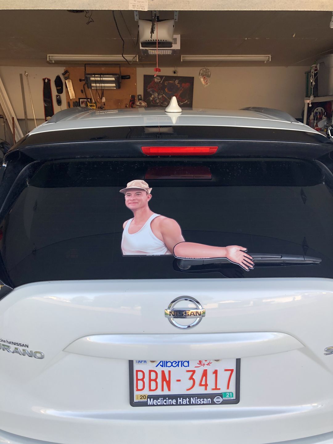 Waving Forrest Gump Wiper Blade Attachment