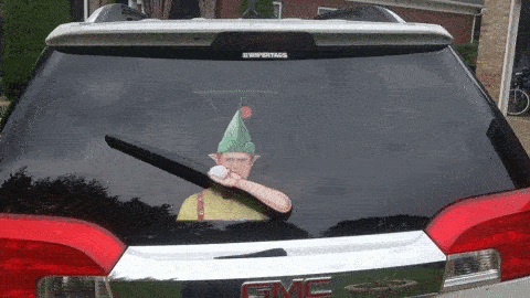 Waving Dwight Schrute (as an Elf) Waving Wiper Blade