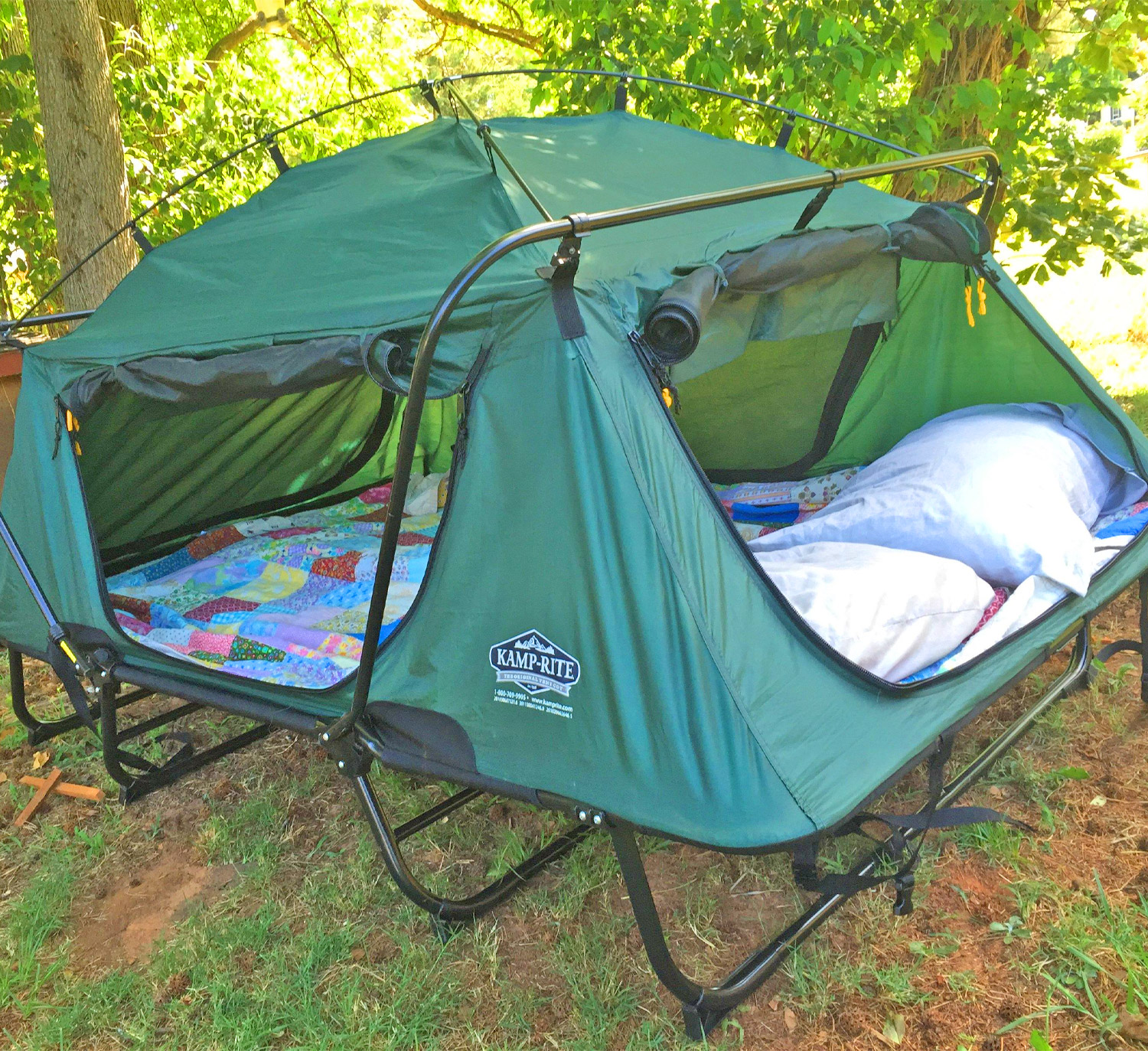 Amazing Double Tent Cot Prevents You From Having To Sleep On The Cold Hard Ground