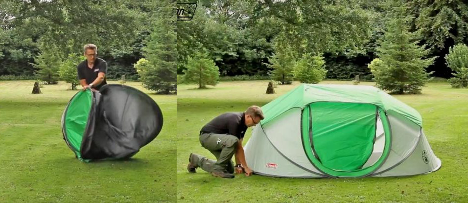 Coleman 4-Person Pop-Up Tent That Sets Up Instantly
