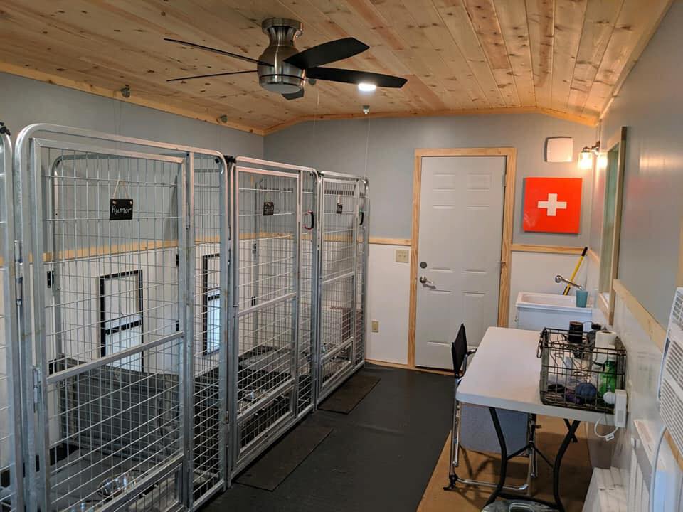 We-shed - dual tiny home he-shed and she-shed with conjoined deck