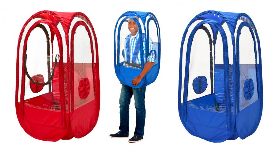 Weatherproof Walking Pods Keep You Dry From Rain