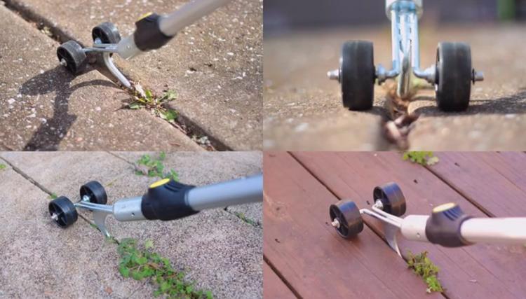 Weed Snatcher Rolling Weed Hook - Rolling Crevice Weed Picking Tool