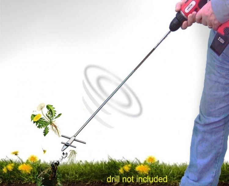 WeedNtill: Weeding and Tilling Tool, Connects To Your Cordless Drill