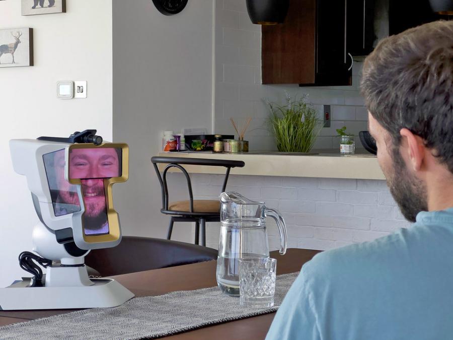 WeHead spatial communication display Video Call Robot