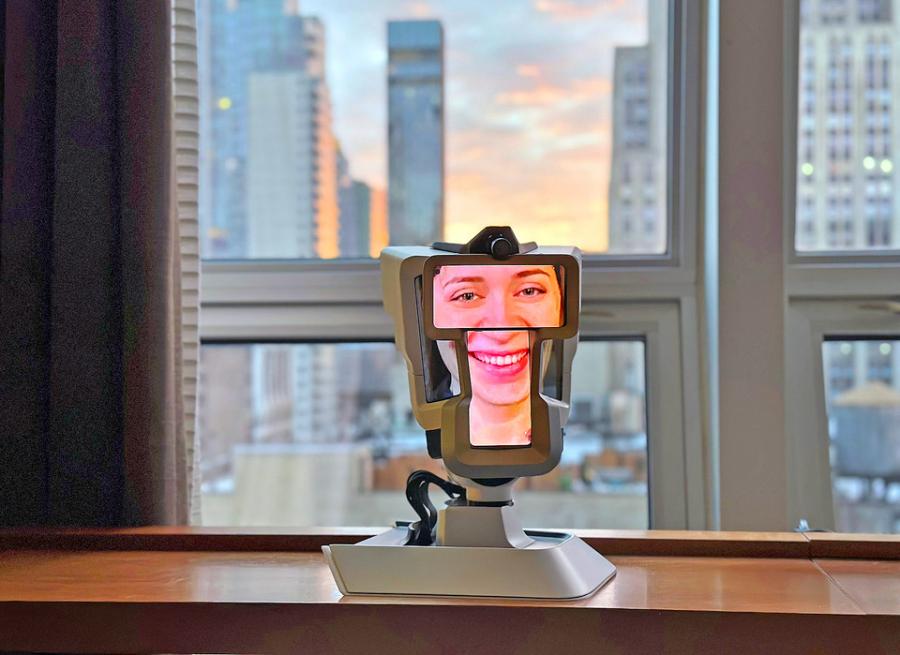 WeHead spatial communication display Video Call Robot