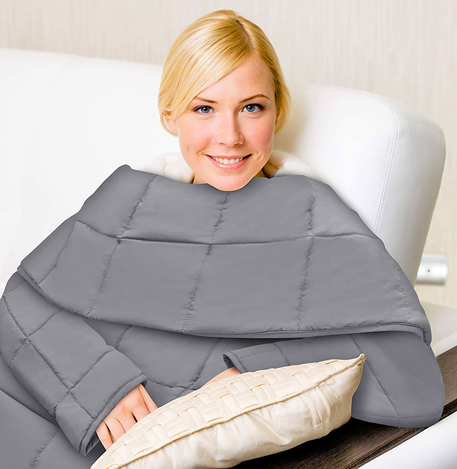 Weighted Blanket with Sleeves - Snuggie Weighted Blanket