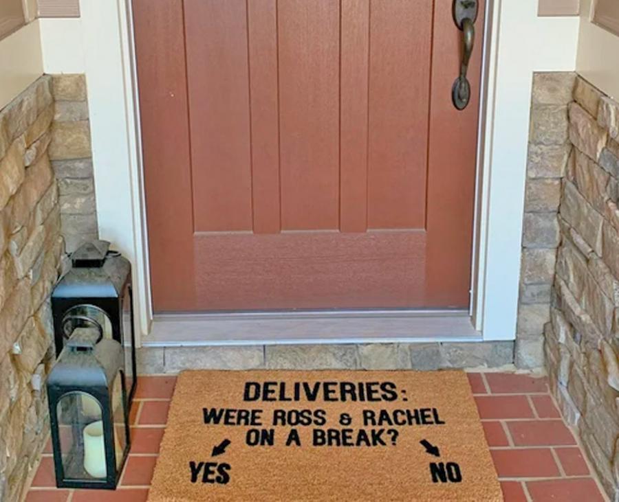 Were Ross and Rachel On A Break Doormat