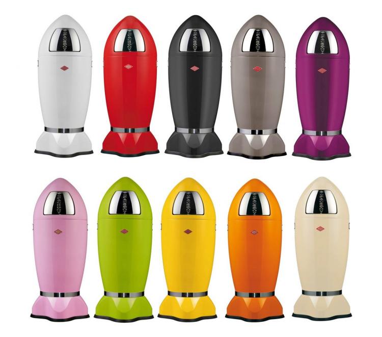 Wesco Spaceboy - Spaceship Garbage Can - Colors