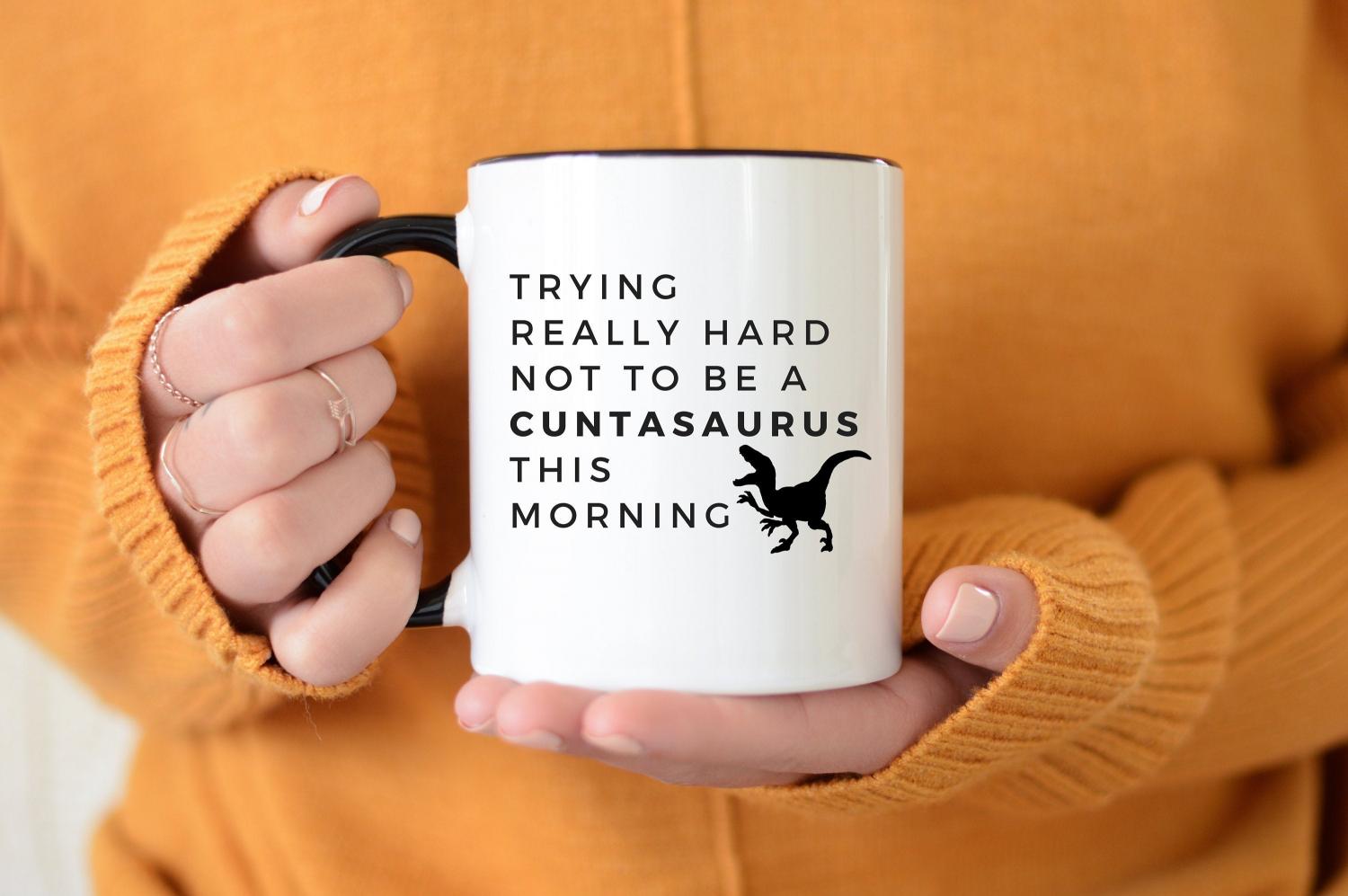 Funny T-Rex Coffee Mugs - Funny Dinosaur coffee mugs