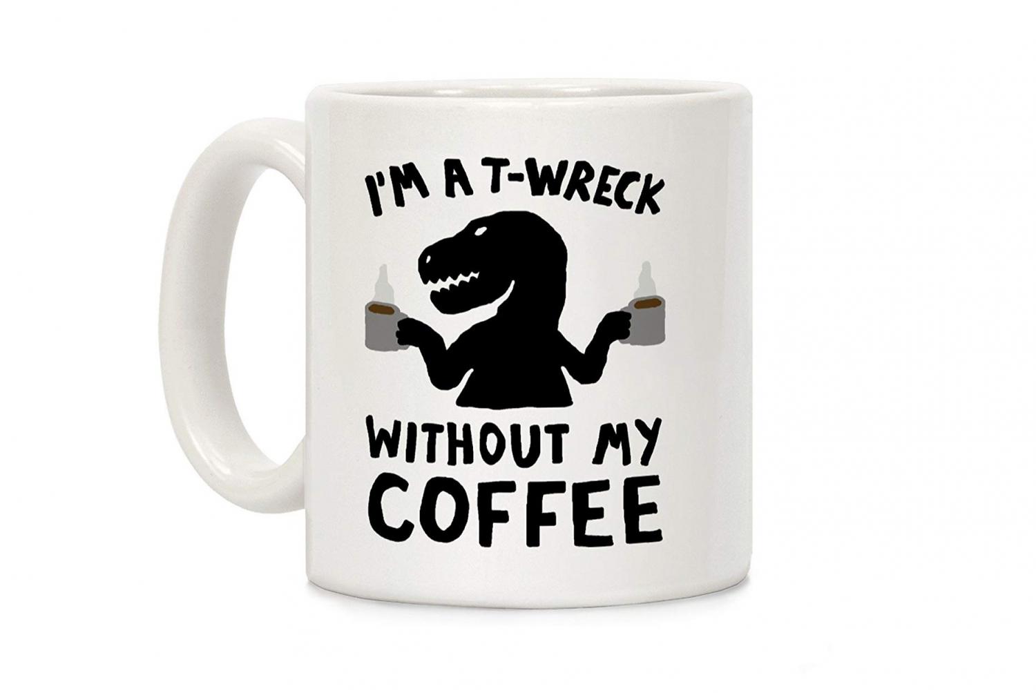 Funny T-Rex Coffee Mugs - Funny Dinosaur coffee mugs