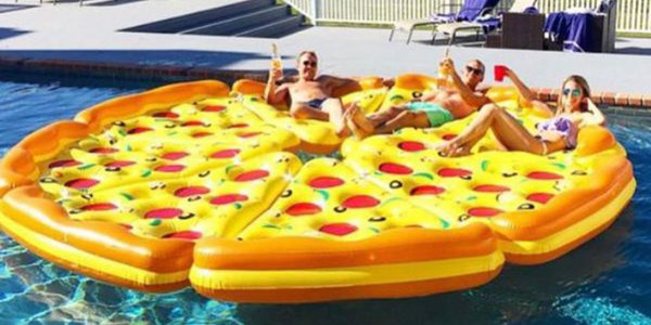 Whole Pizza Pool Float System - Connect 8 Slices Of Pizza Pool Floats Together