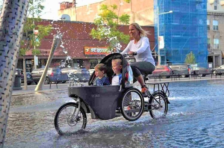 Wicycle Salamander Bicycle Converts Into a Stroller - Wike stroller bike
